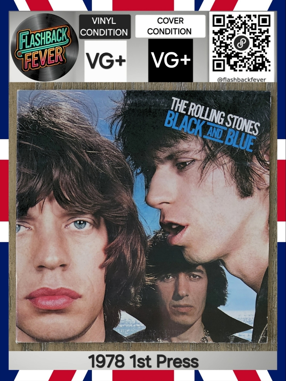 THE ROLLING STONES•Black and Blue•1976 US (#COC 79104) Monarch, 1st Pressing